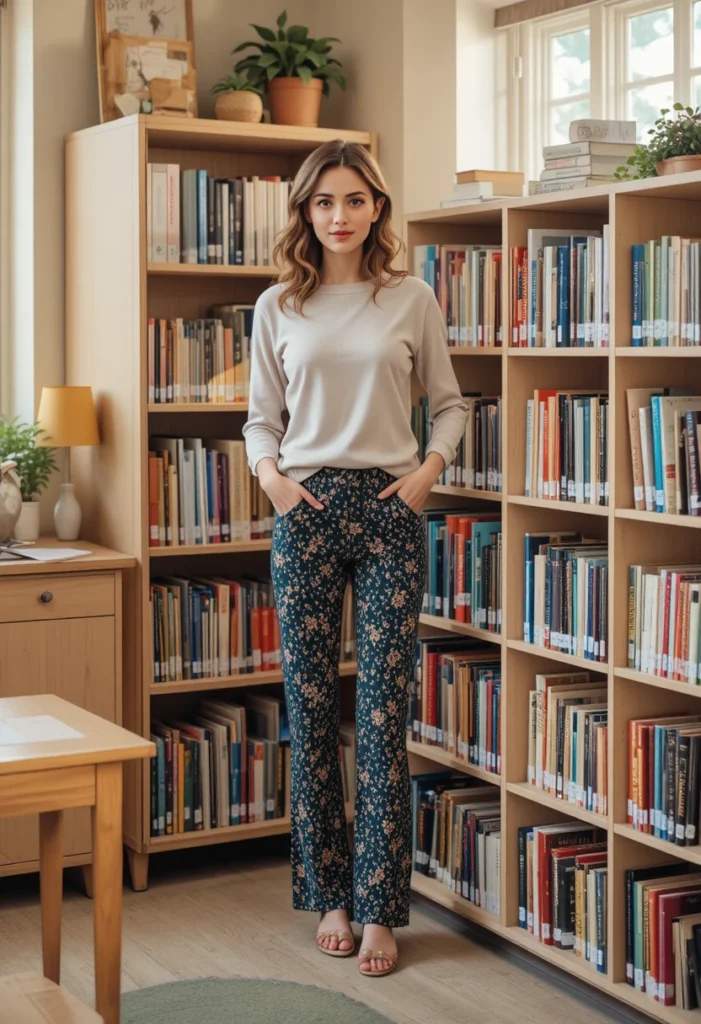 Statement Pant With a Neutral Top