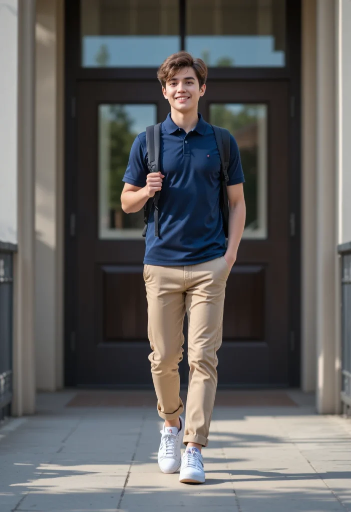 Polo Shirt + Chino Pants or Shorts