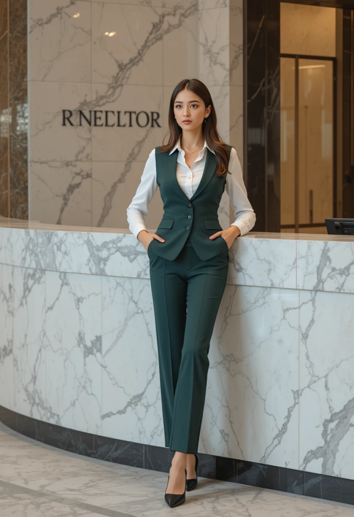 5. Matching Waistcoat and Trouser Set