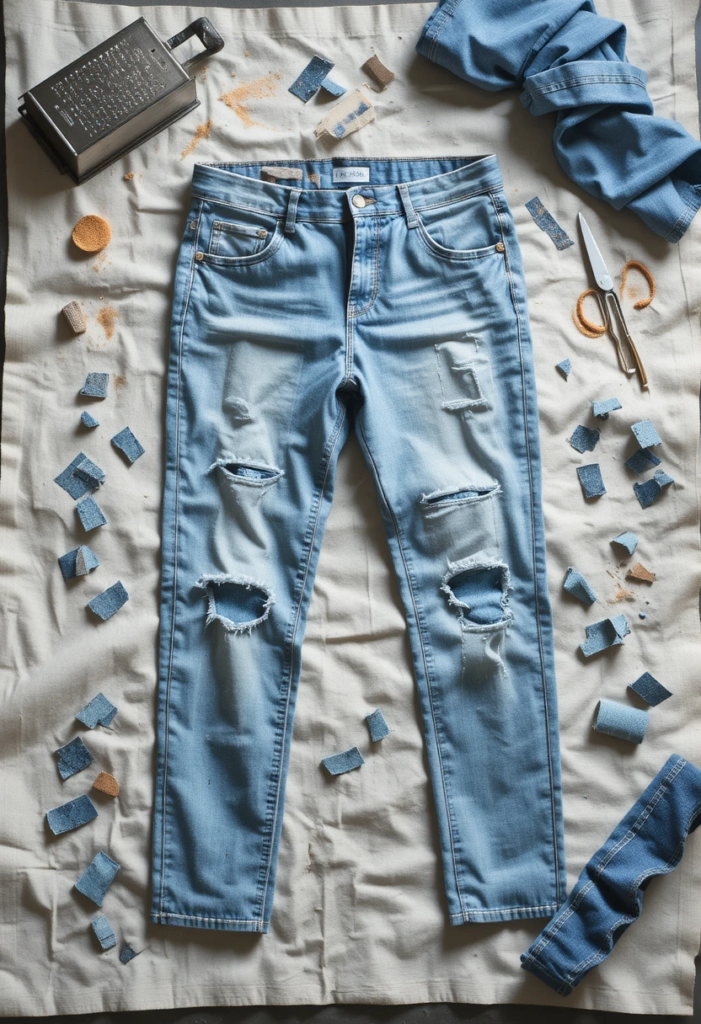 10. Distressed DIY Denim
