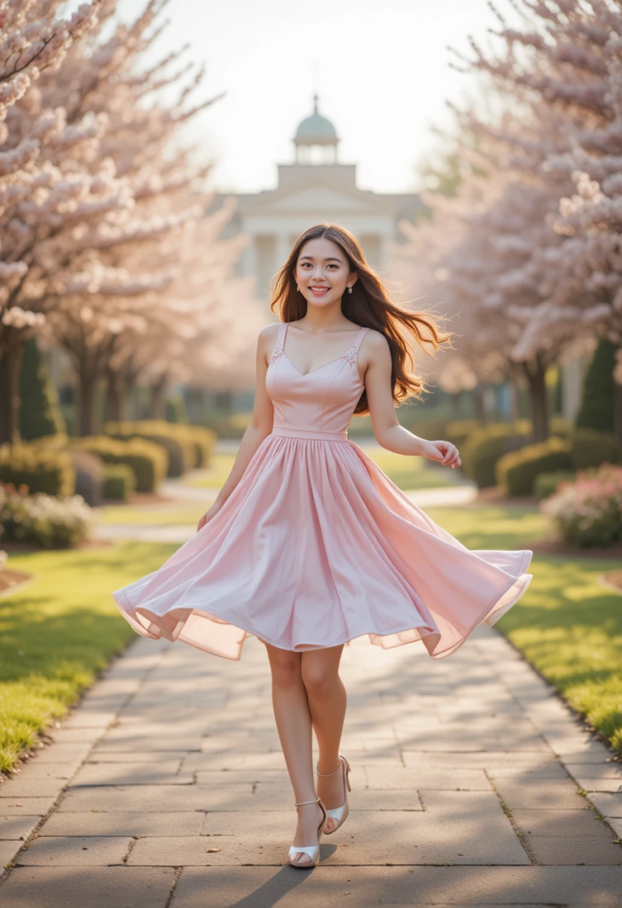 4. The Pastel Skater Dress
Graduation Outfit
