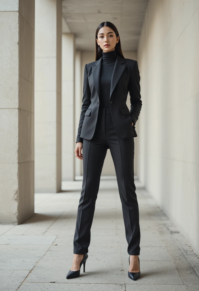 1. The Monochrome Power Look